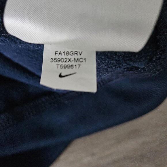 Nike University of Michigan Wolverines Hoodie Large Blue Yellow Polyester Size L - Picture 4 of 15